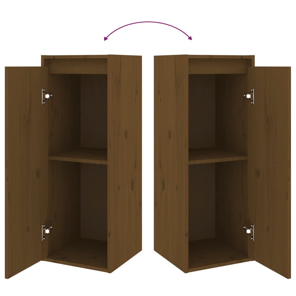 Móveis de TV 6 pcs madeira de pinho maciça castanho-mel - Image 9