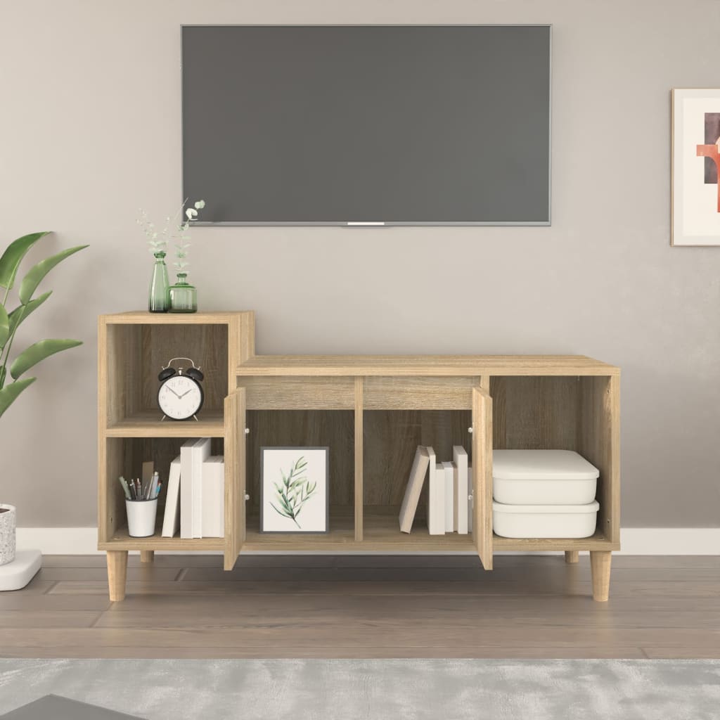 Móvel p/ TV 100x35x55 cm derivados de madeira carvalho sonoma - Image 2