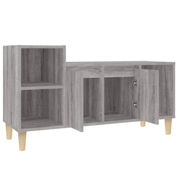 Móvel de TV 100x35x55 cm derivados de madeira cinzento sonoma - Image 4