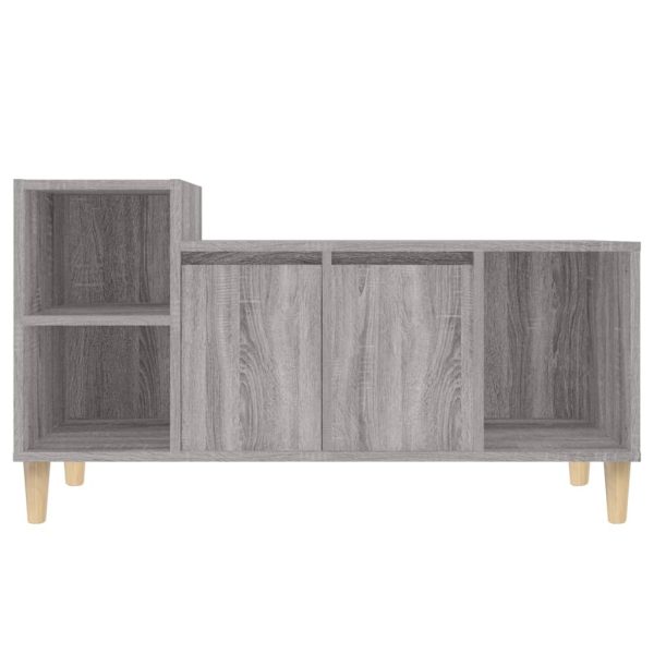 Móvel de TV 100x35x55 cm derivados de madeira cinzento sonoma - Image 5