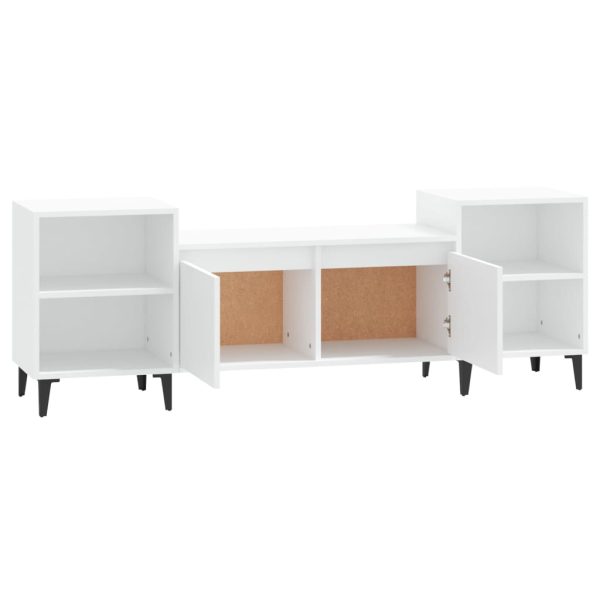Móvel p/ TV 160x35x55 cm derivados de madeira branco - Image 5