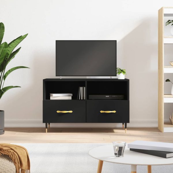 Móvel p/ TV 80x36x50 cm derivados de madeira preto