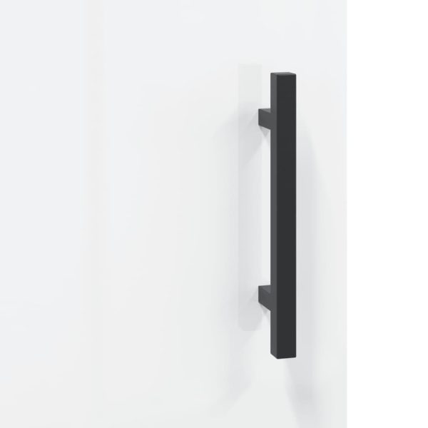 Móvel de TV 150x30x50 cm derivados de madeira branco brilhante - Image 8
