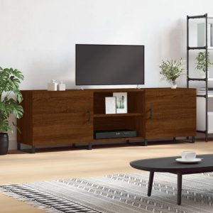 Móvel de TV 150x30x50 cm derivados de madeira carvalho castanho