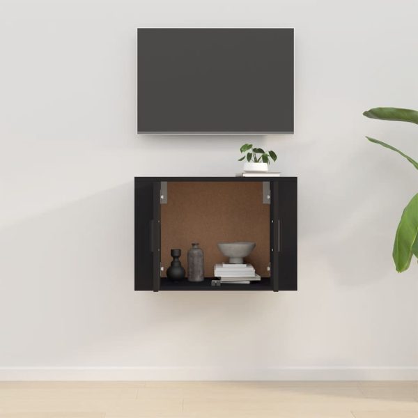 Móvel de TV para parede 57x34,5x40 cm preto - Image 2