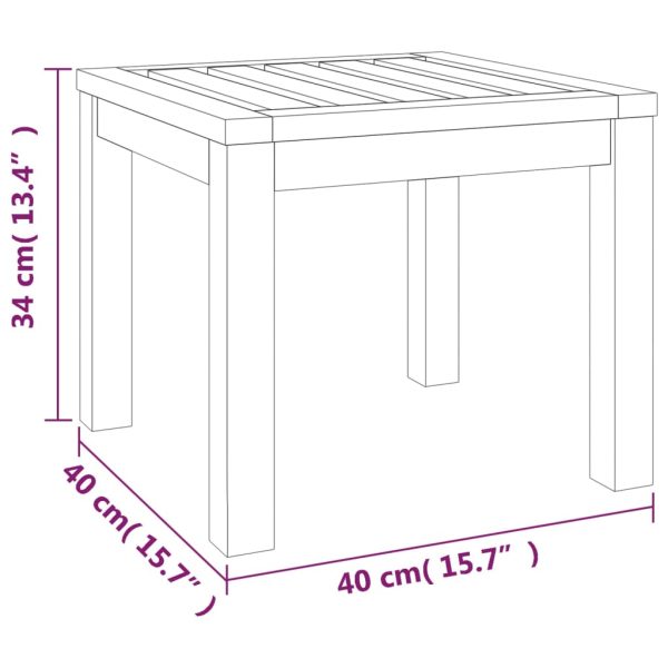 3 pcs conjunto de jantar p/ jardim c/ almofadões acácia maciça - Image 10