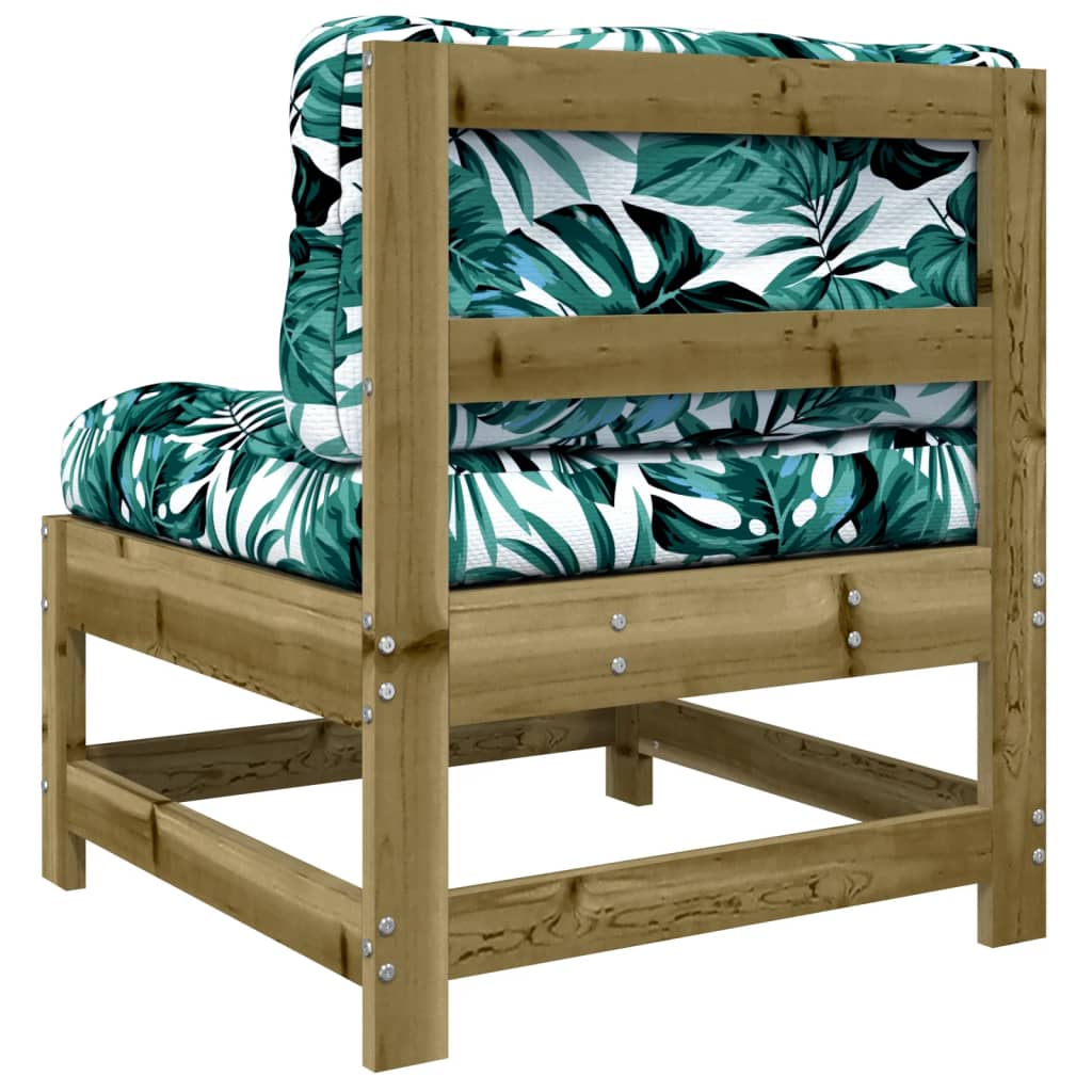 Sofá de centro com almofadões madeira de pinho impregnada - Image 5