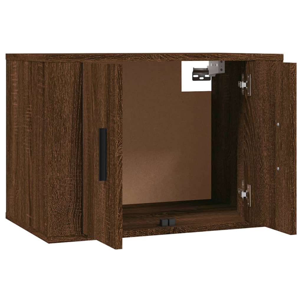 Móveis de TV de parede 2 pcs 57x34,5x40 cm carvalho castanho - Image 4