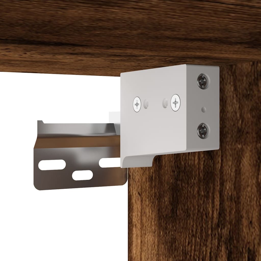 Conjunto móveis de TV 3 pcs madeira processada carvalho fumado - Image 5