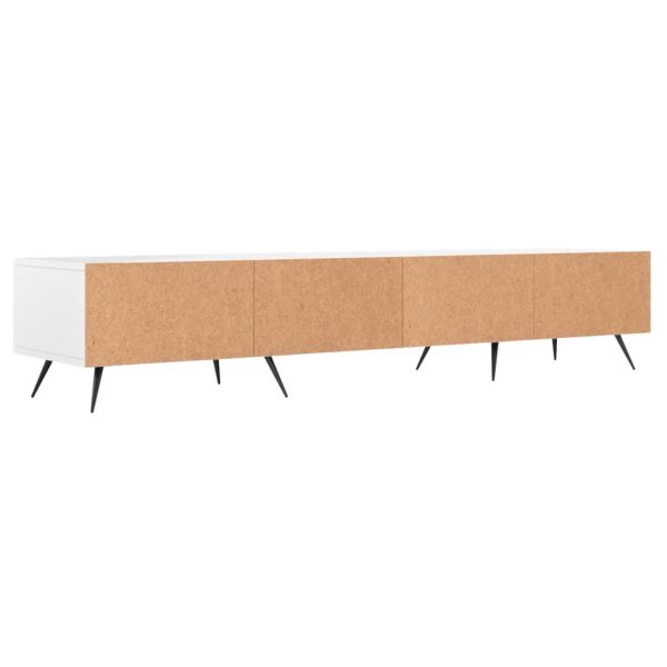 Móvel de TV 150x36x30 cm derivados de madeira branco - Image 7