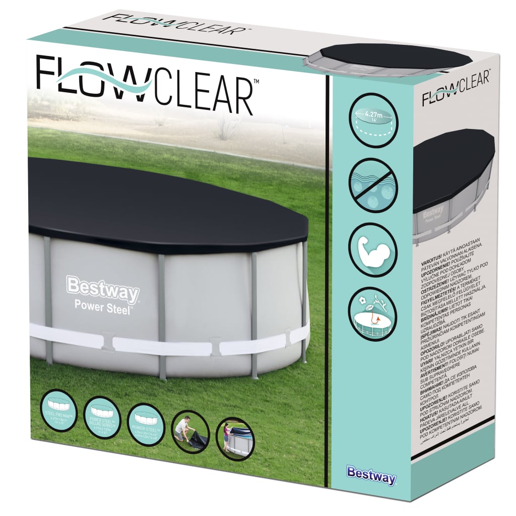 Bestway Cobertura de piscina Flowclear 427 cm - Image 9