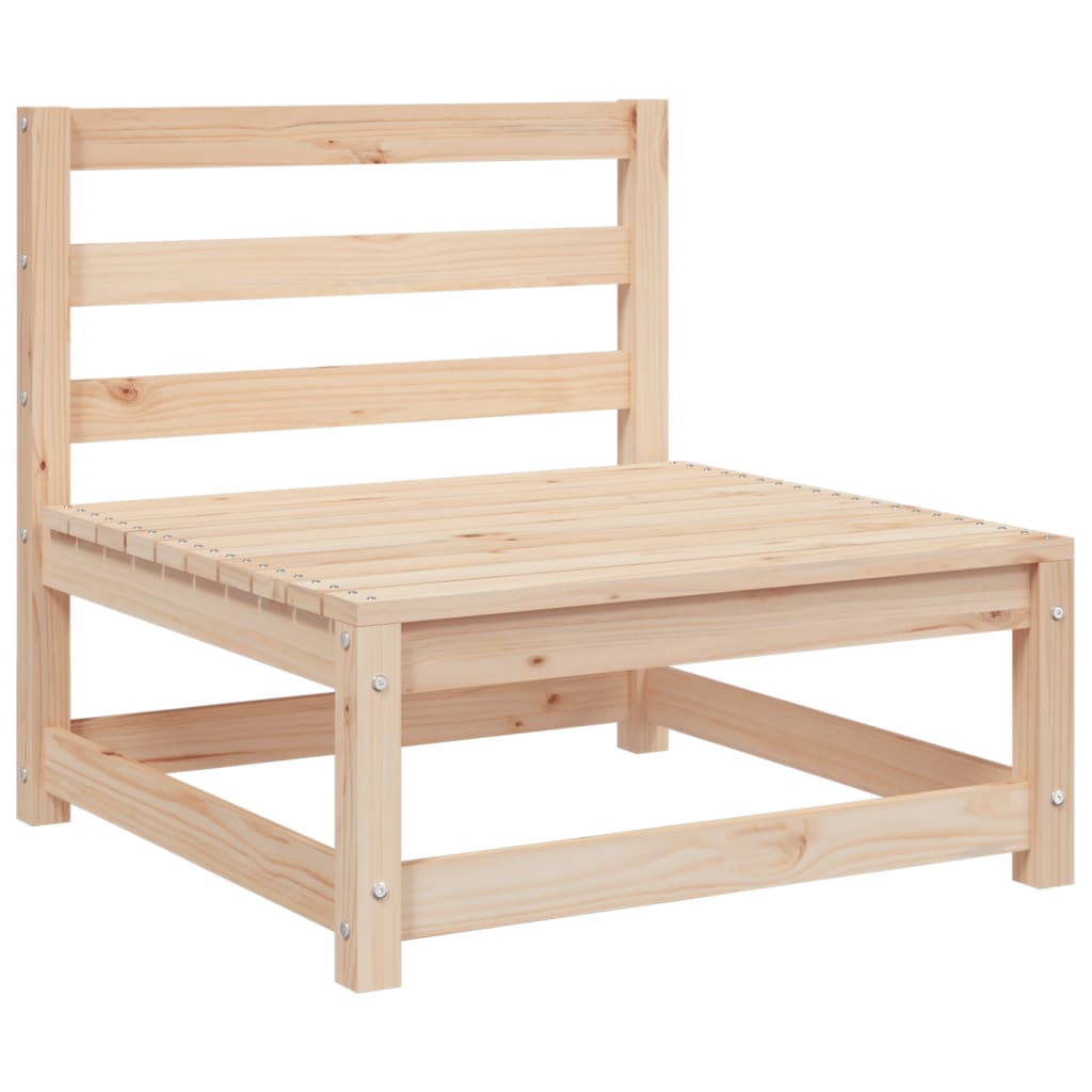 Sofás sem apoio braços p/ jardim 2 pcs 70x70x67 cm pinho maciço - Image 4