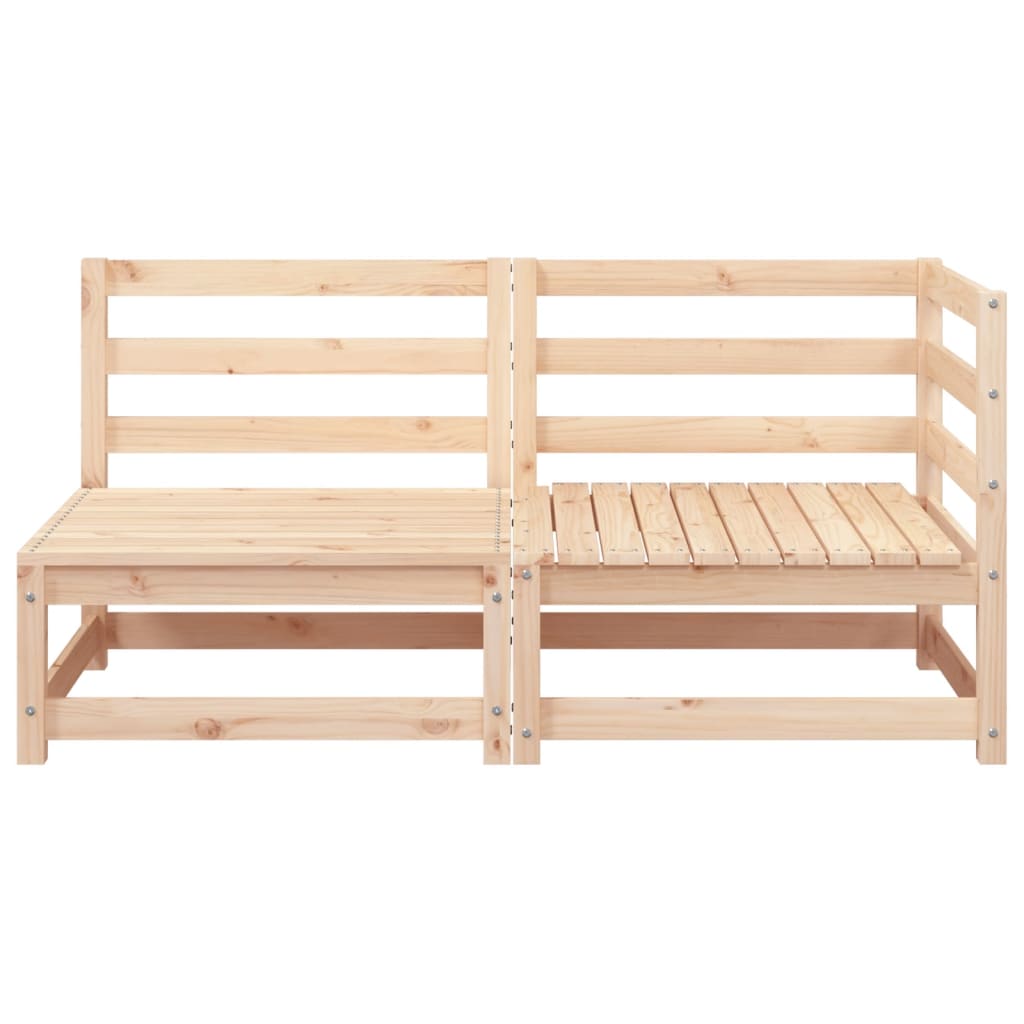 Sofá de 2 lugares para jardim madeira de pinho maciça - Image 4