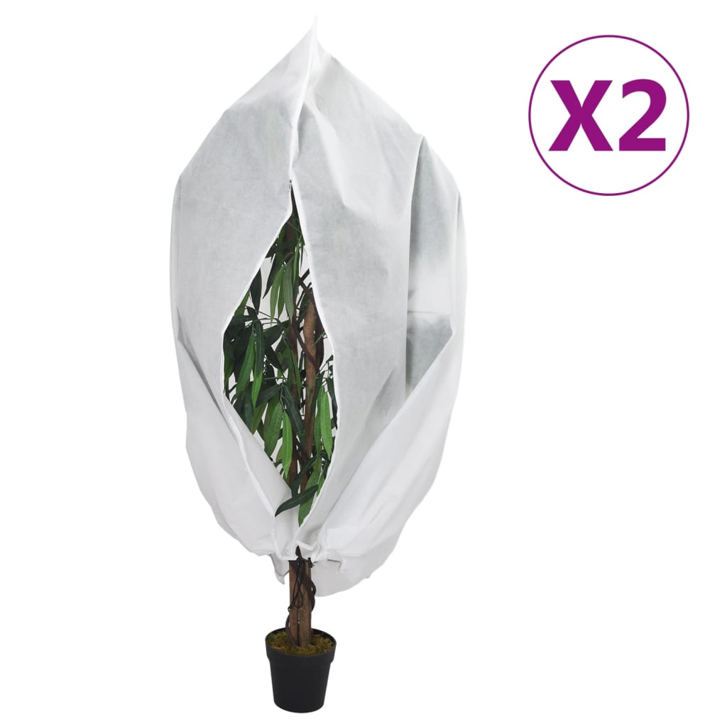 Coberturas para plantas com fecho 2 pcs 70 g/m² 3,93x3,5 m