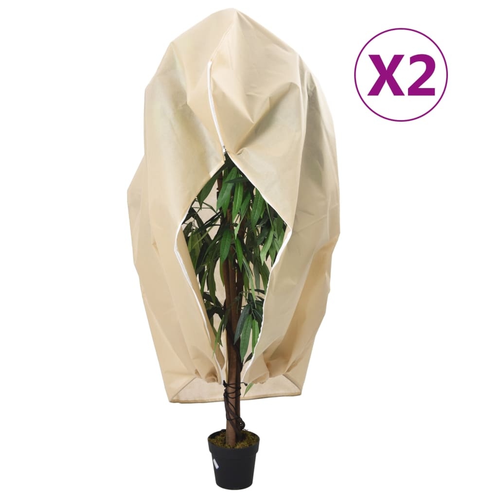 Coberturas para plantas com fecho 2 pcs 70 g/m² 3,93x3,5 m