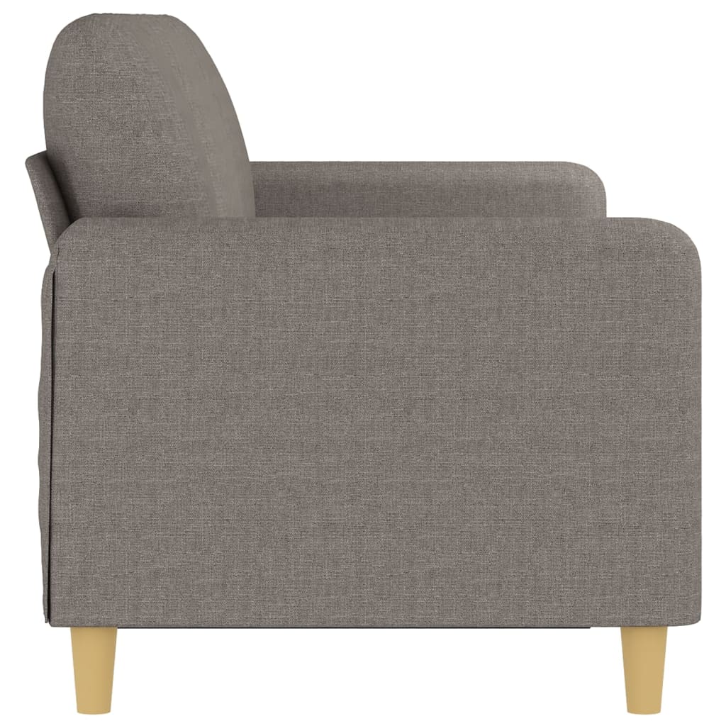 Sofá de 3 lugares tecido 180 cm cinzento-acastanhado - Image 3