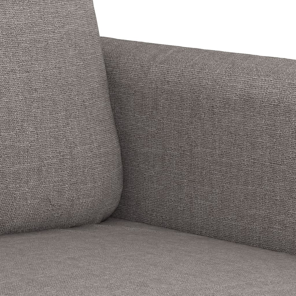 Sofá de 3 lugares tecido 180 cm cinzento-acastanhado - Image 5
