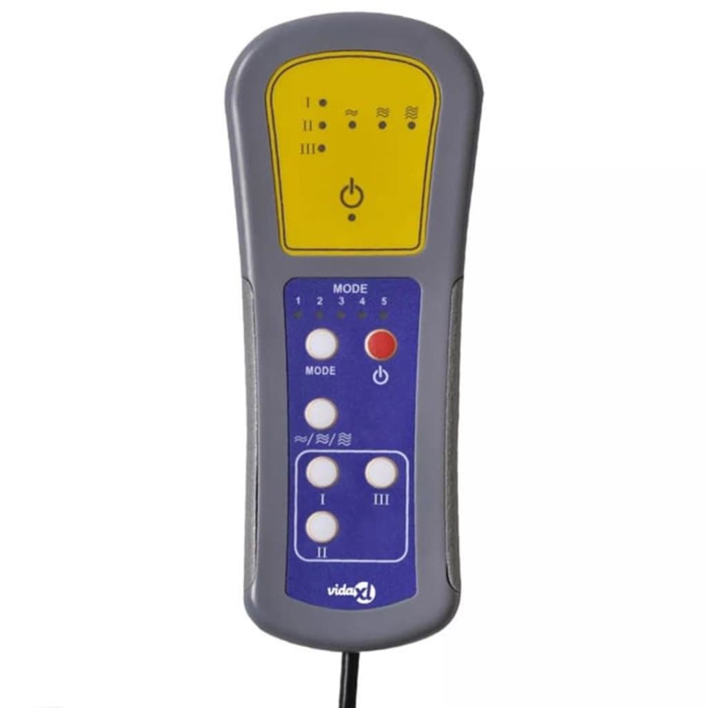 Poltrona de massagens reclinável tecido cinzento-escuro - Image 10