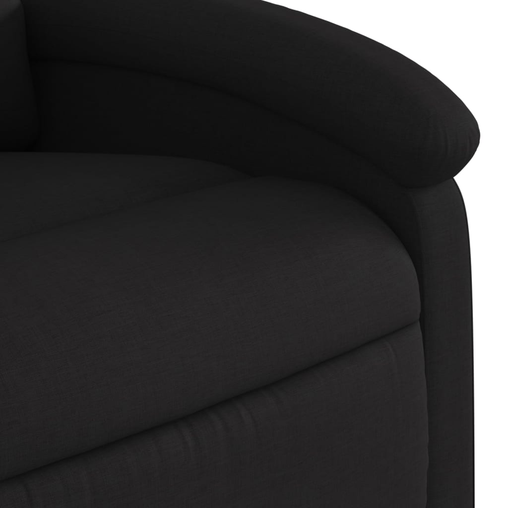 Poltrona de massagens reclinável tecido preto - Image 8