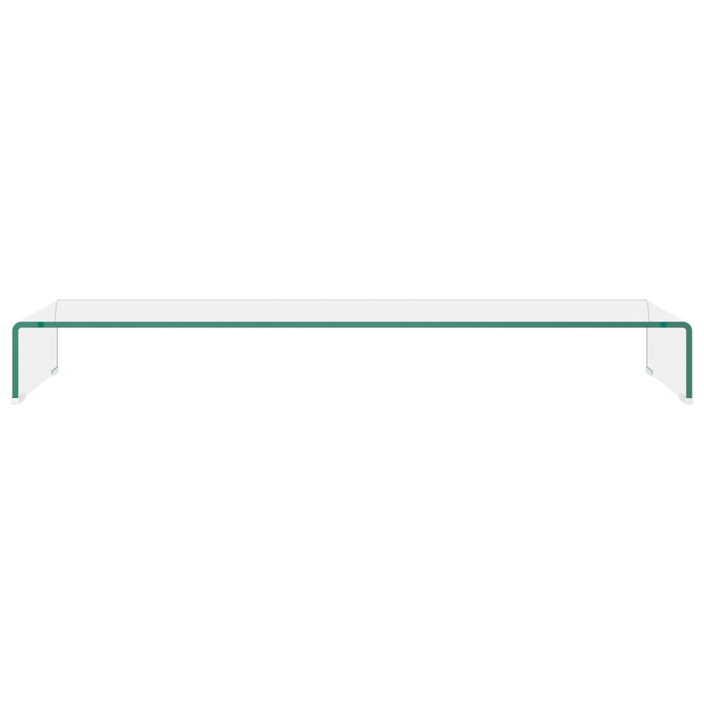 Suporte de TV/monitores em vidro transparente 110x30x13 cm - Image 2