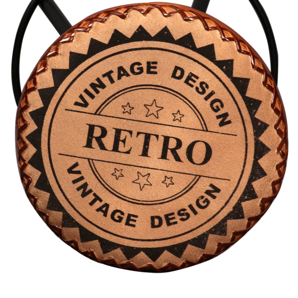 Bancos de bar 2 pcs couro genuíno - Image 7