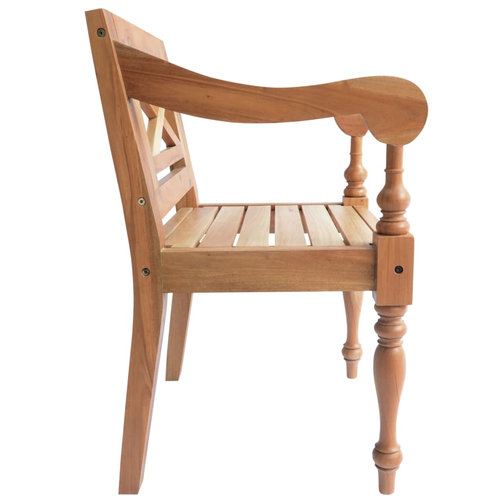 Cadeiras Batávia 2 pcs madeira de mogno maciço castanho-claro - Image 4