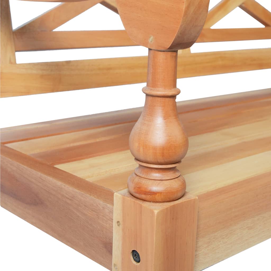 Cadeiras Batávia 2 pcs madeira de mogno maciço castanho-claro - Image 5