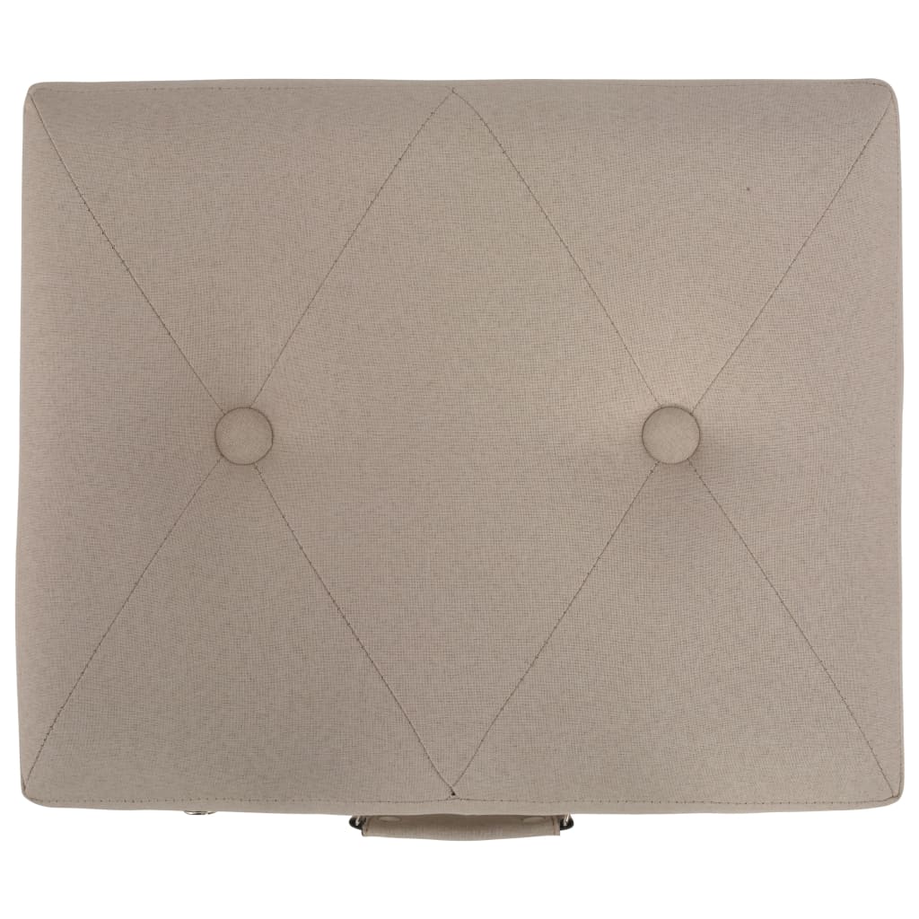 Banco de arrumação 40 cm tecido bege - Image 4