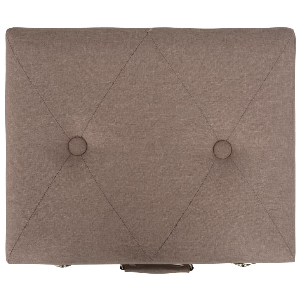 Banco de arrumação 40 cm tecido castanho - Image 4