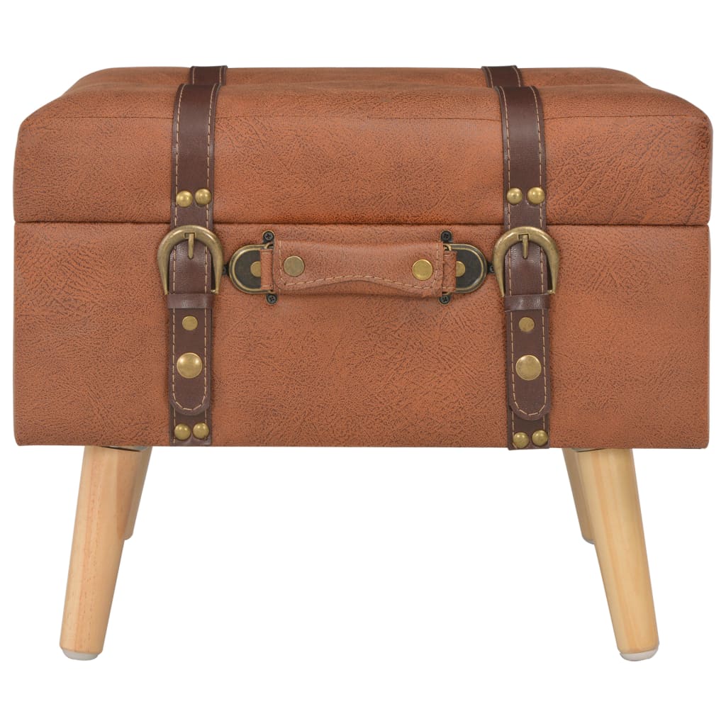 Banco de arrumação 40 cm couro artificial bronze - Image 3