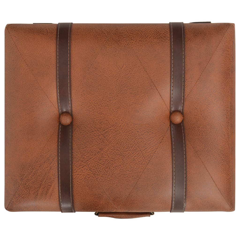 Banco de arrumação 40 cm couro artificial bronze - Image 5