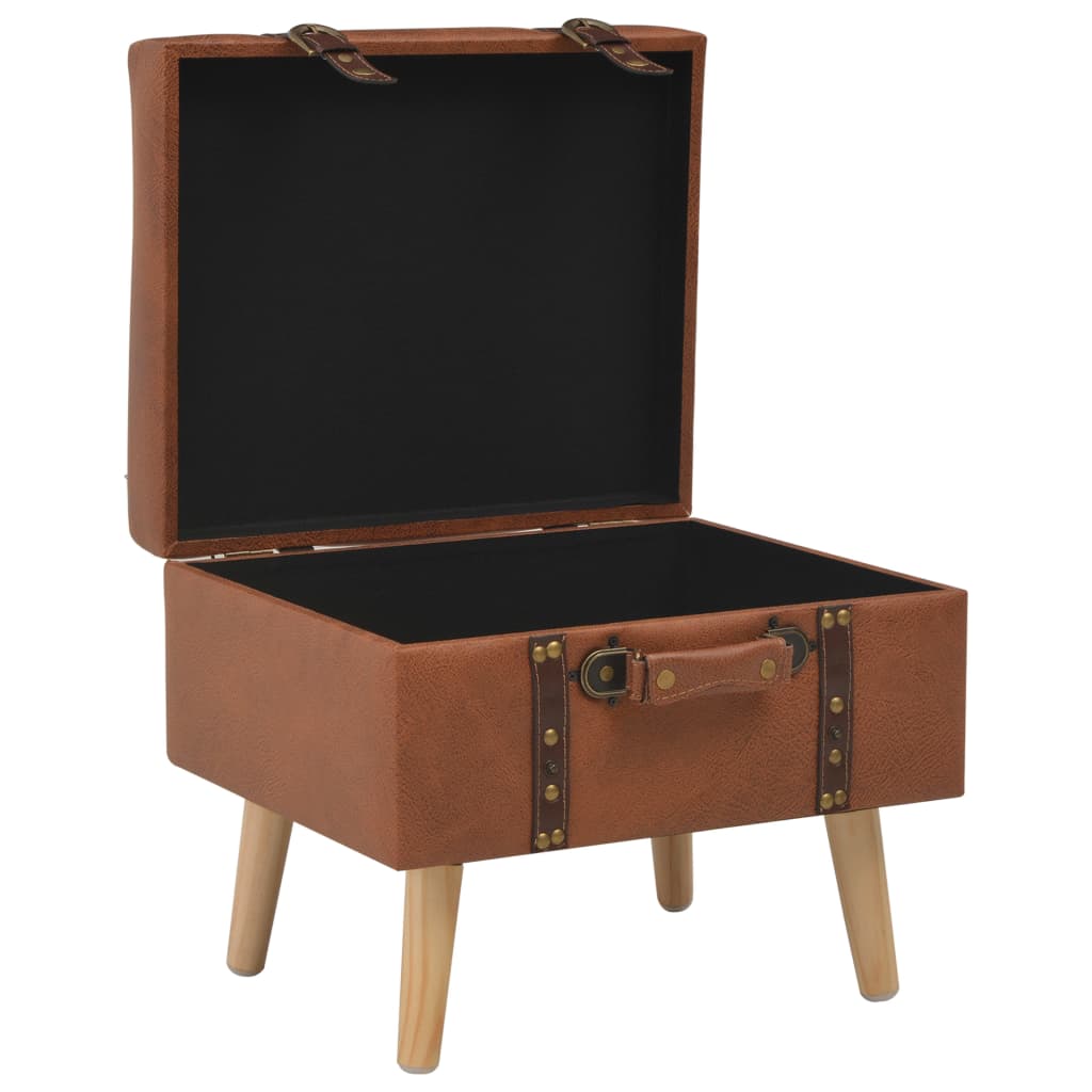 Banco de arrumação 40 cm couro artificial bronze - Image 6