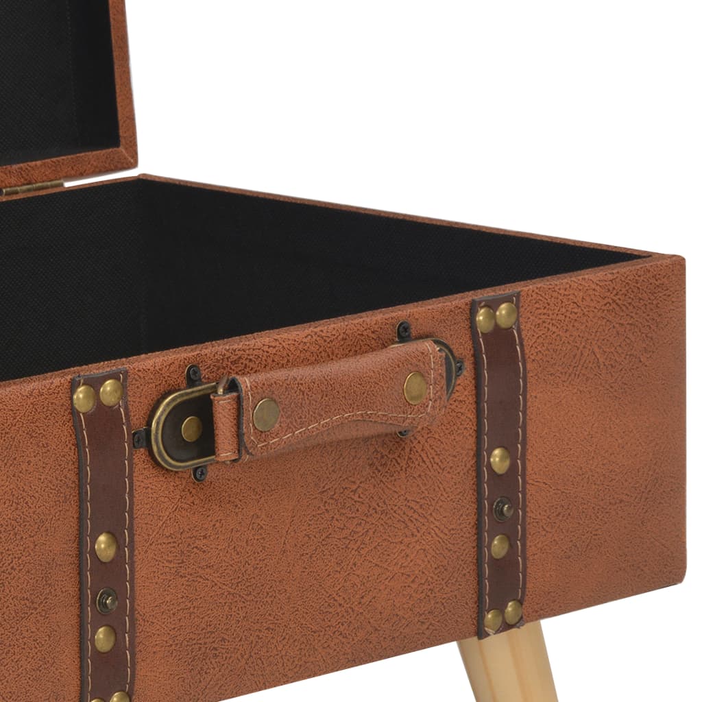 Banco de arrumação 40 cm couro artificial bronze - Image 7