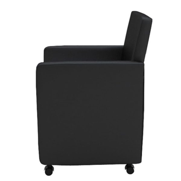 vidaXL Cadeiras de jantar 4 pcs couro artificial preto - Image 3