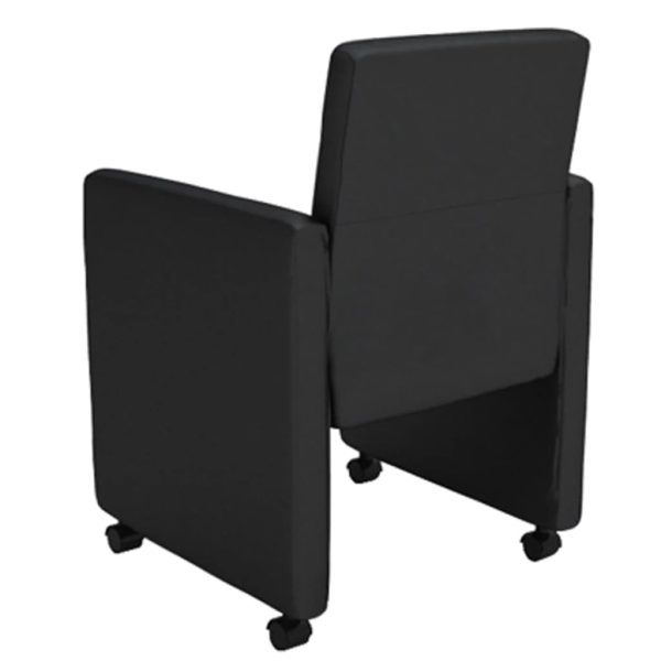vidaXL Cadeiras de jantar 4 pcs couro artificial preto - Image 4