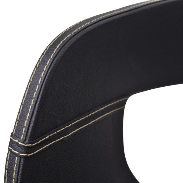 Cadeiras jantar 2 pcs madeira curvada e couro artificial preto - Image 4