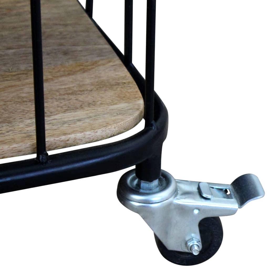 Armário TV madeira de mangueira sólida 100x40x45 cm - Image 9