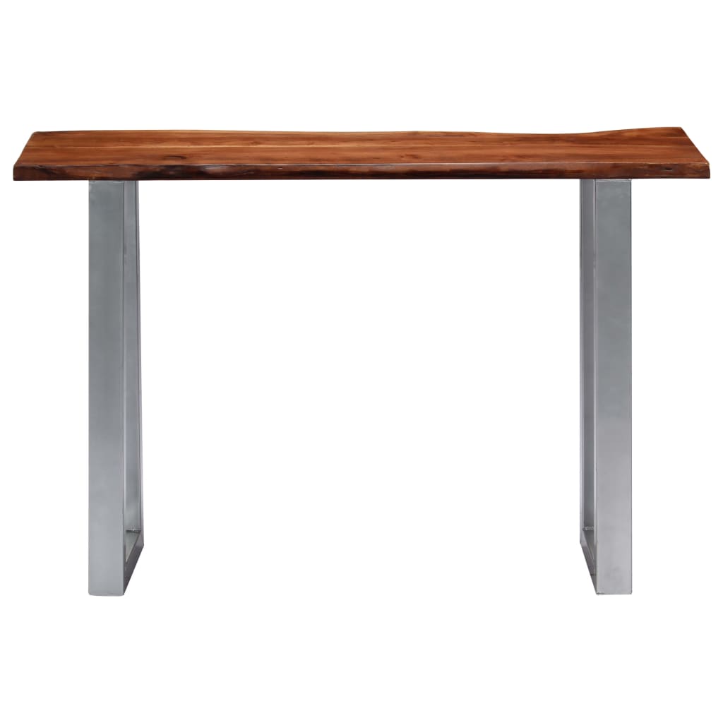 Mesa consola 115x35x76 cm madeira de acácia maciça e ferro - Image 2
