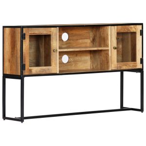 Móvel de TV 120x30x75 cm madeira recuperada maciça