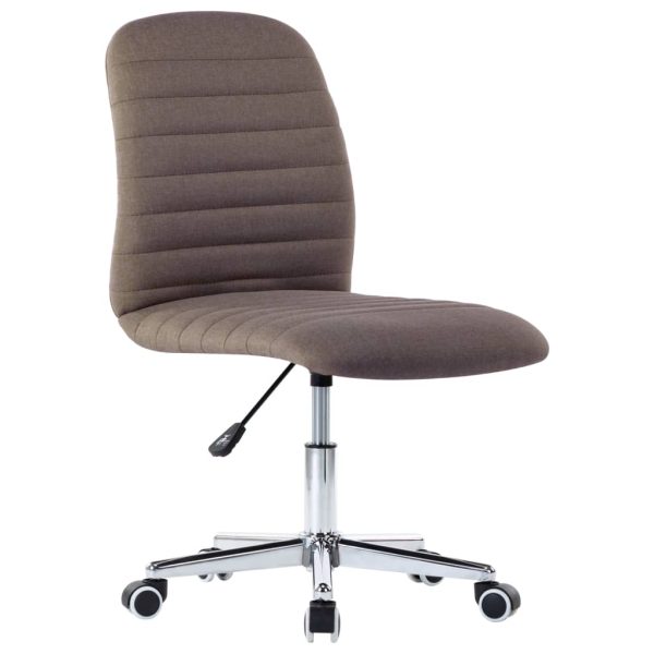 Cadeiras de jantar 2 pcs tecido cinzento-acastanhado - Image 3