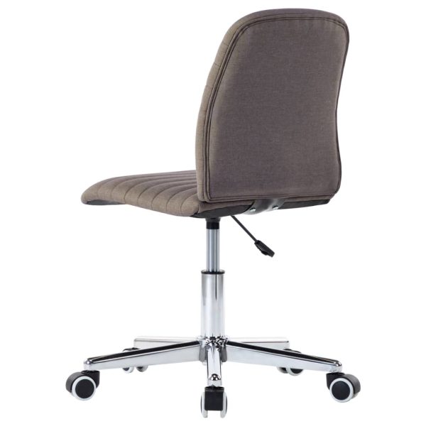 Cadeiras de jantar 2 pcs tecido cinzento-acastanhado - Image 7