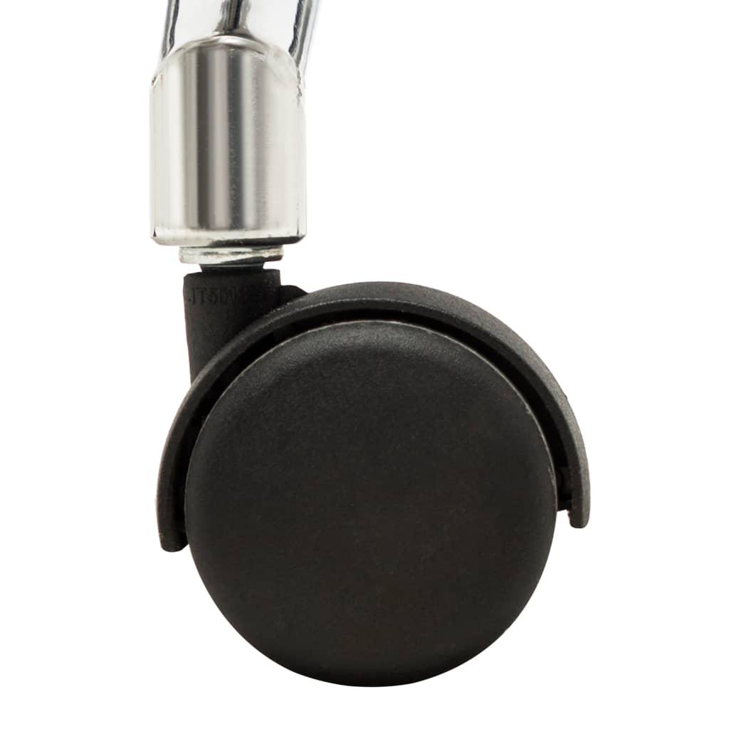 Cadeira de escritório madeira curvada e couro artificial branco - Image 7