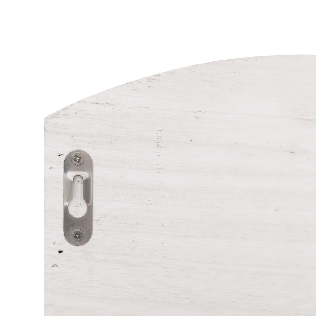 Cabide de parede 50x10x34 cm madeira branco - Image 6
