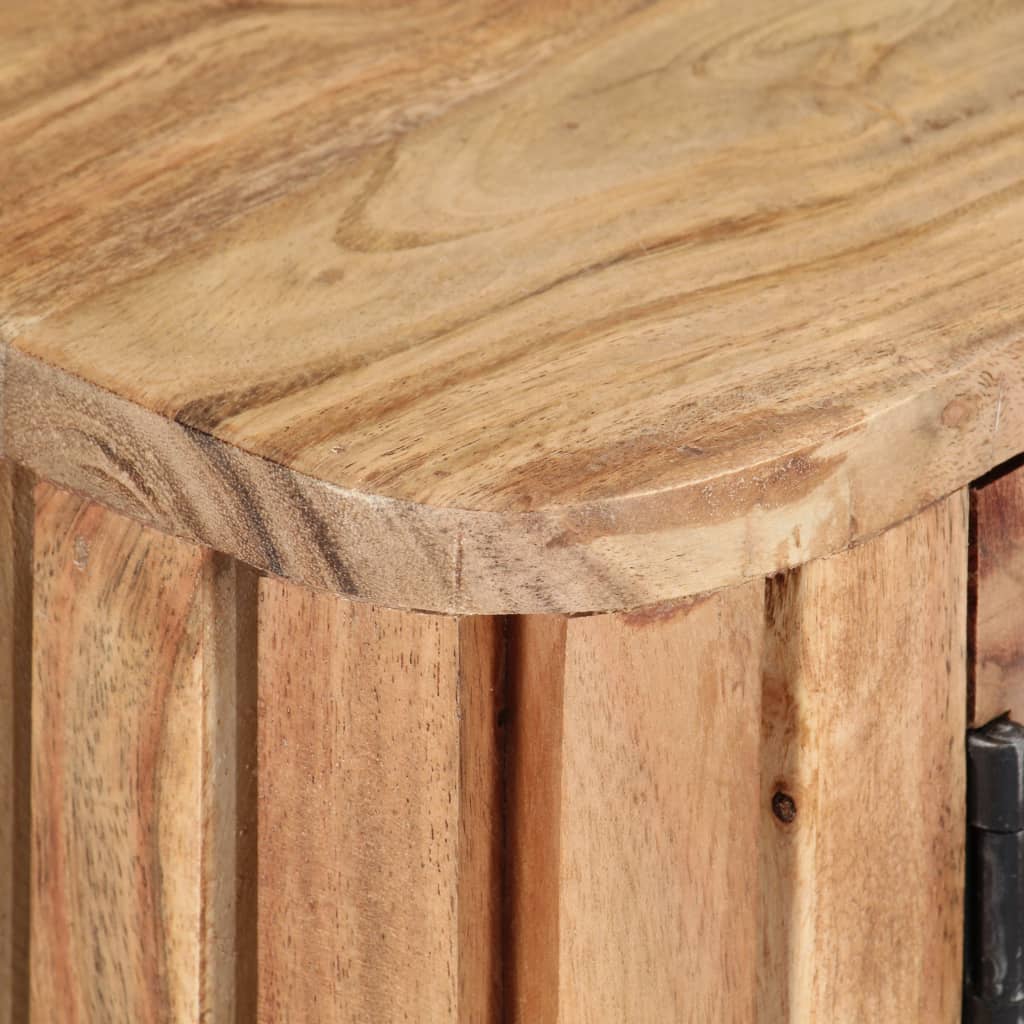 Móvel de TV 130x30x45 cm madeira de acácia maciça - Image 5