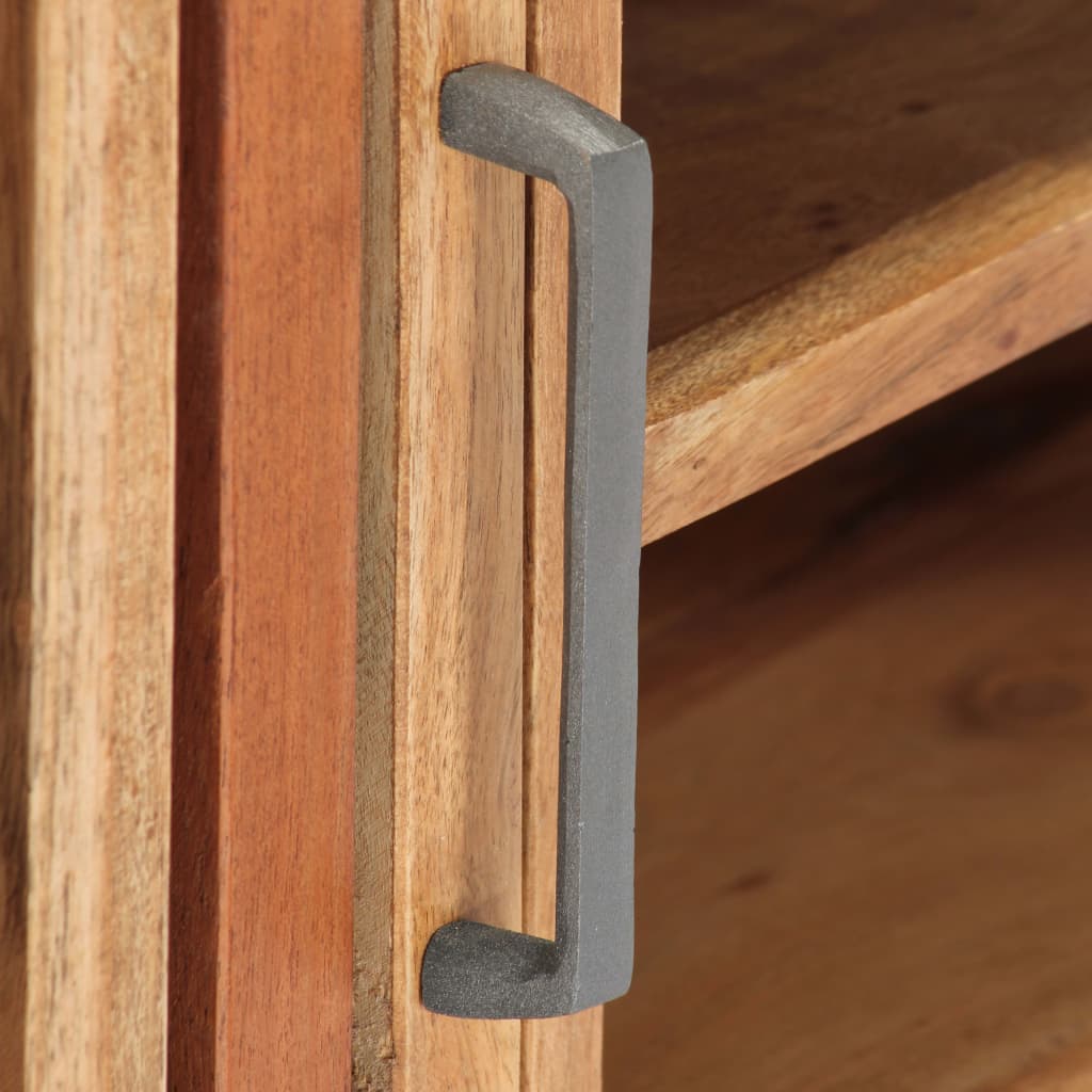 Móvel de TV 130x30x45 cm madeira de acácia maciça - Image 6