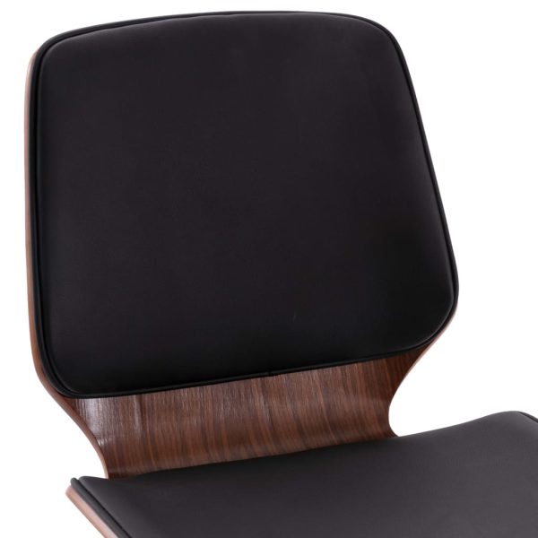 Cadeiras de jantar 2 pcs couro artificial preto - Image 6