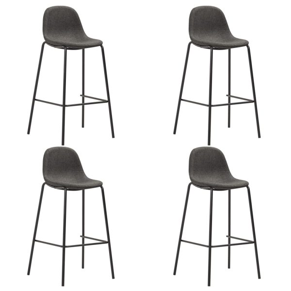 5 pcs conjunto de bar tecido cinzento-escuro - Image 2