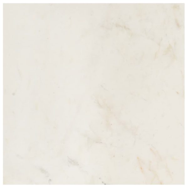 Mesa centro 60x60x35cm pedra genuína textura mármore branco - Image 5