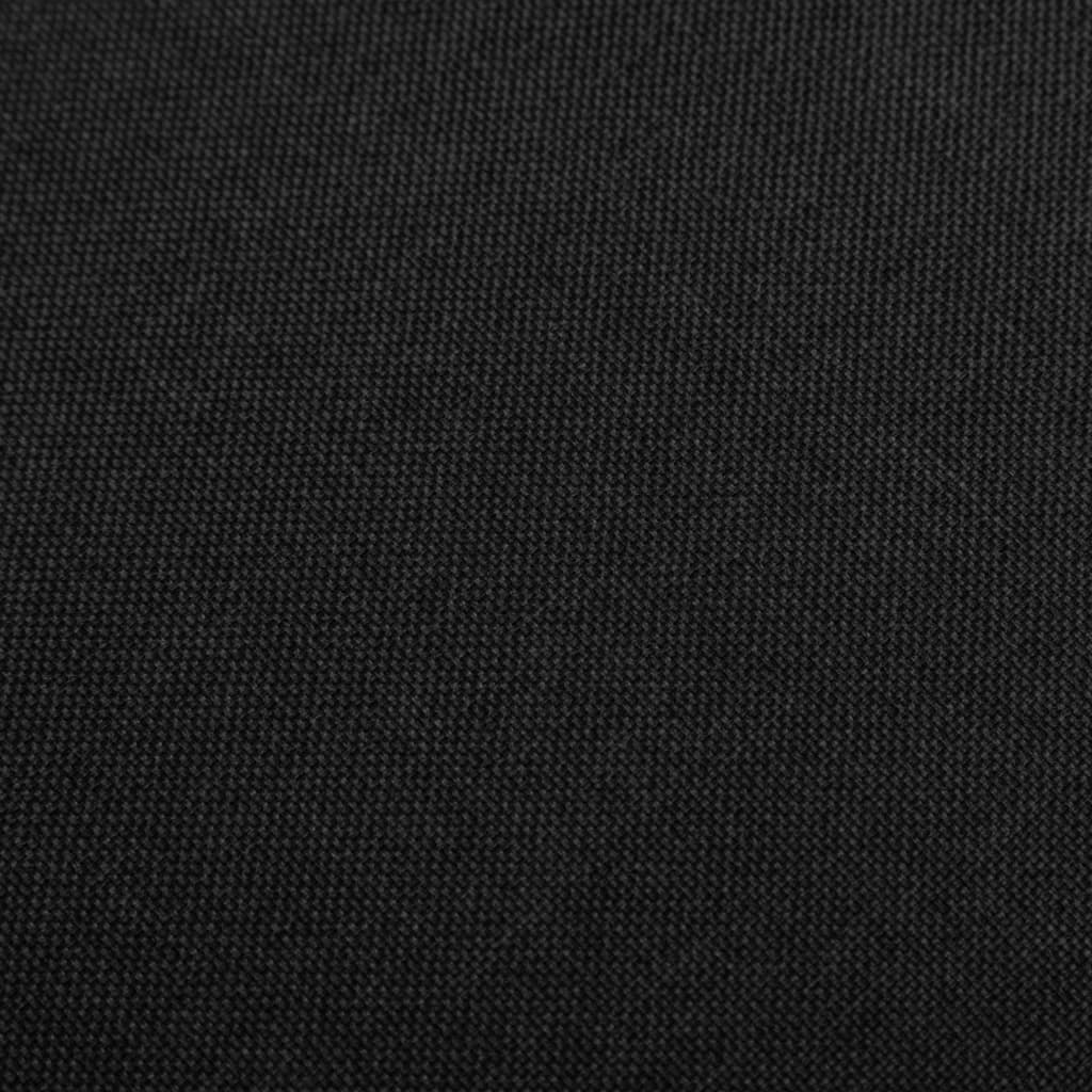 Bancos de bar 2 pcs tecido preto - Image 7