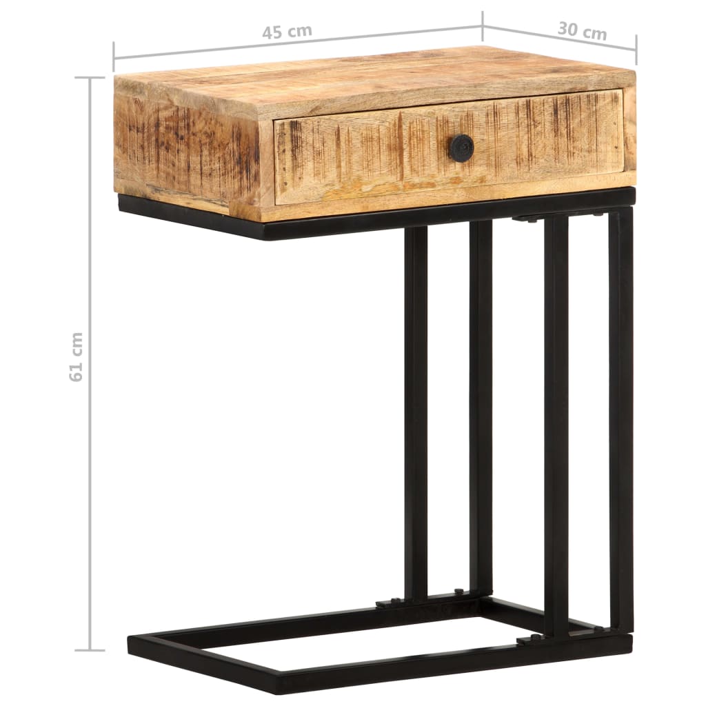 Mesa de apoio formato em U 45x30x61 cm mangueira maciça - Image 9